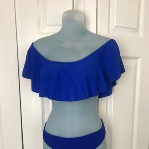 Royal blue bikini top